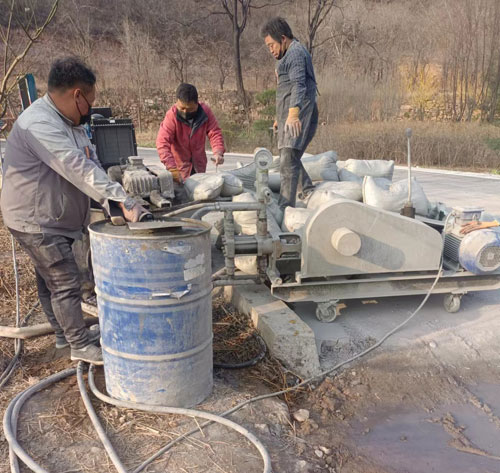 吴桥路面下沉注浆